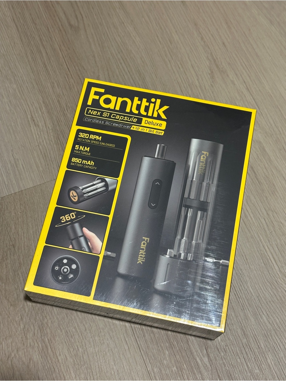 Fanttik Nex S1 Capsule Deluxe Cordless Screwdriver - Black
